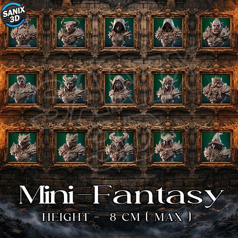 Sanix新品15款迷你幻想角色3D打印模型（2026年2月发布）|Sanix – New 15 Models (Mini-Fantasy) February 2026 – 3D Print Model STL