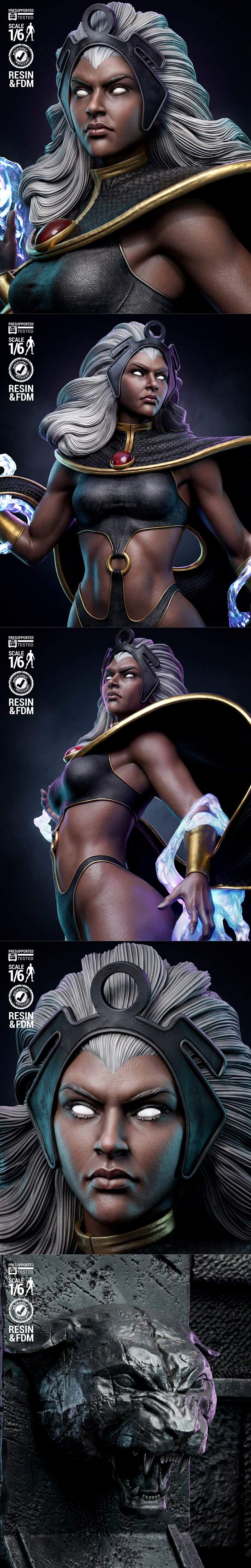 Wicked风暴黑塑形3D打印模型|Wicked – Storm Black Sculpture – 3D Print Model STL