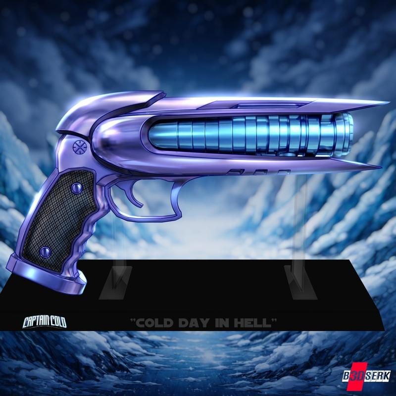 B3DSERK - 冷枪 captain cold - 3D打印模型|B3DSERK – Captain Cold Gun – 3D Print Model STL