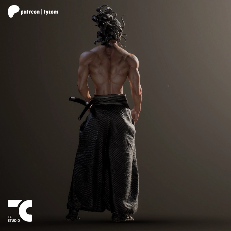 TC Studio - 木叶丸 - 3D打印模型|TC Studio – Miyamoto Musashi – 3D Print Model