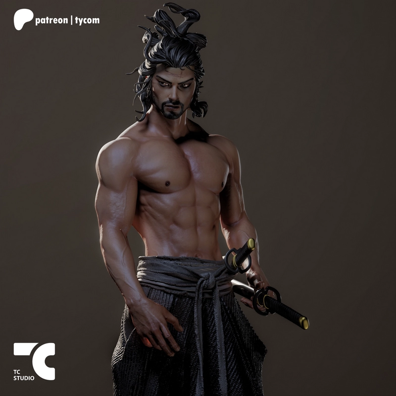 TC Studio - 木叶丸 - 3D打印模型|TC Studio – Miyamoto Musashi – 3D Print Model