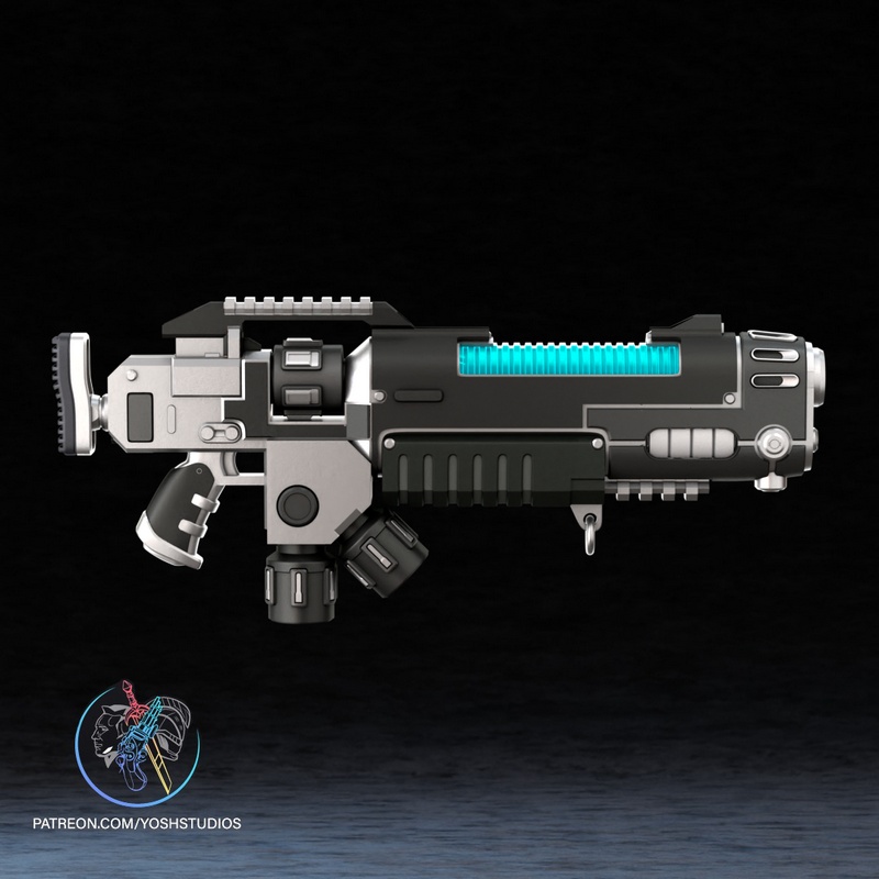 战锤等离子焚化器 3D打印模型|Yosh Studios – Warhammer Plasma Incinerator – 3D Print Model