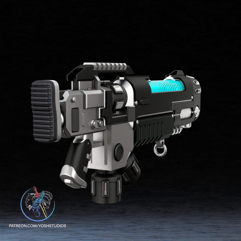 战锤等离子焚化器 3D打印模型|Yosh Studios – Warhammer Plasma Incinerator – 3D Print Model