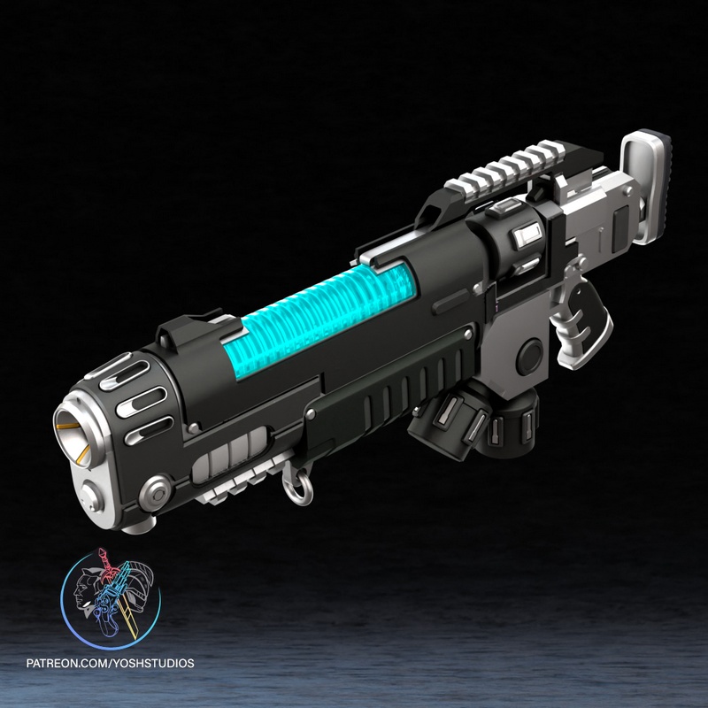 战锤等离子焚化器 3D打印模型|Yosh Studios – Warhammer Plasma Incinerator – 3D Print Model