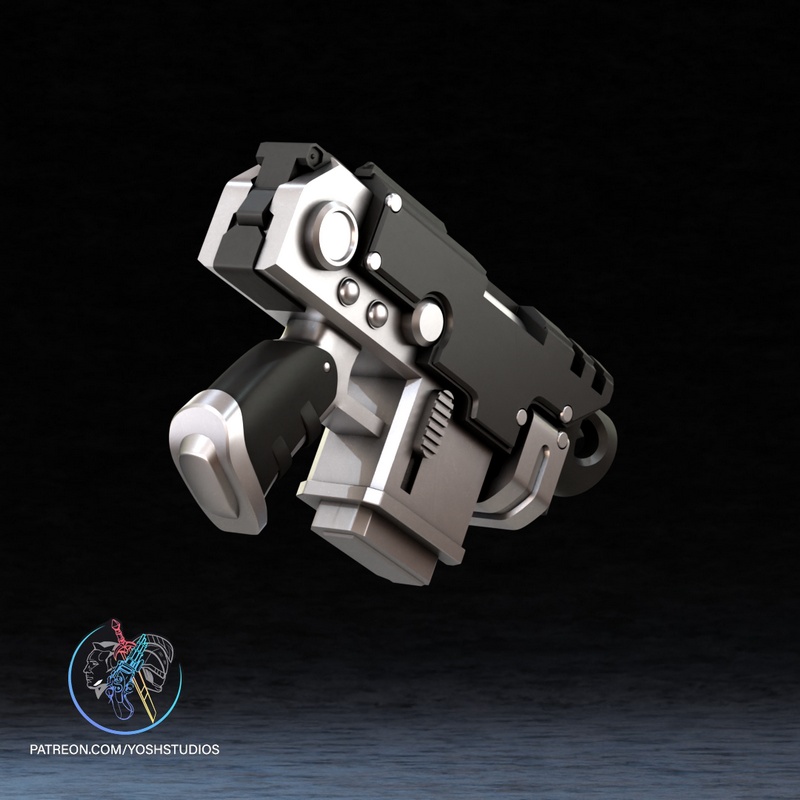 战锤巴尔特步枪 - 3D打印模型|Yosh Studios – Warhammer Bolter Pistol – 3D Print Model