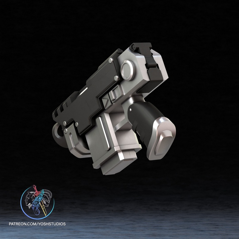 战锤巴尔特步枪 - 3D打印模型|Yosh Studios – Warhammer Bolter Pistol – 3D Print Model