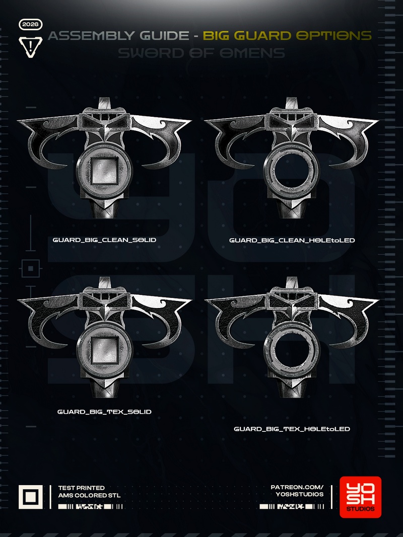 Yosh Studios《命运之剑》3D打印模型|Yosh Studios – Sword of Omens – 3D Print Model