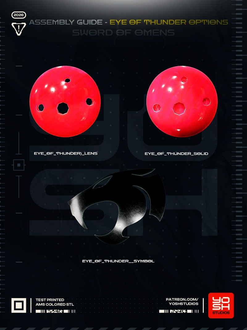 Yosh Studios《命运之剑》3D打印模型|Yosh Studios – Sword of Omens – 3D Print Model