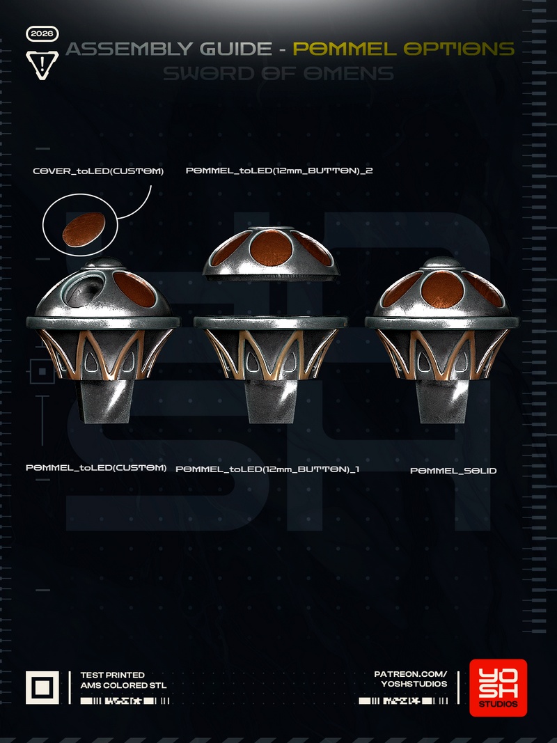 Yosh Studios《命运之剑》3D打印模型|Yosh Studios – Sword of Omens – 3D Print Model