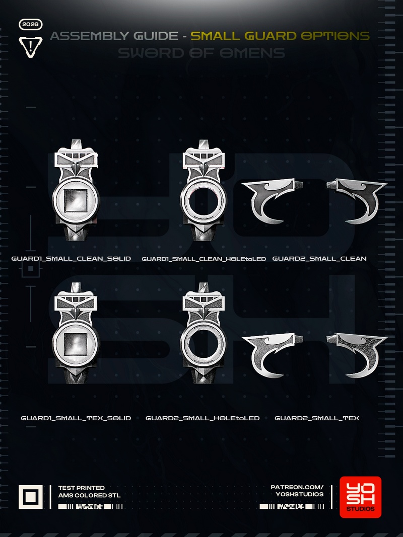 Yosh Studios《命运之剑》3D打印模型|Yosh Studios – Sword of Omens – 3D Print Model