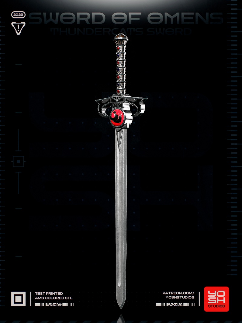 Yosh Studios《命运之剑》3D打印模型|Yosh Studios – Sword of Omens – 3D Print Model