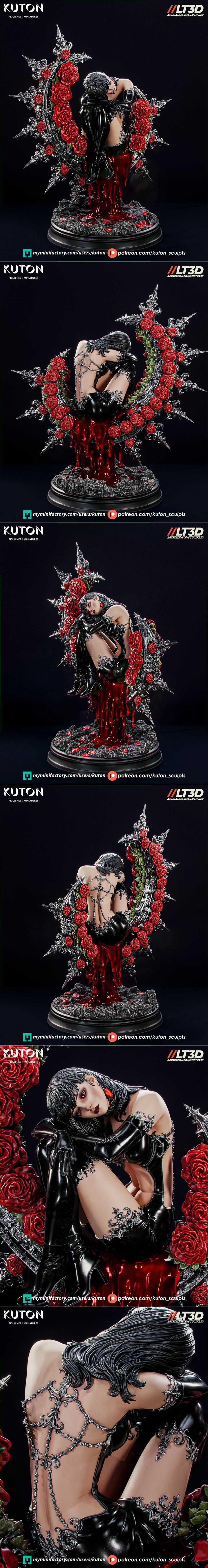 Kuton 3D打印模型：Morvayne角色雕塑模型|Kuton – Morvayne – 3D Print Model STL