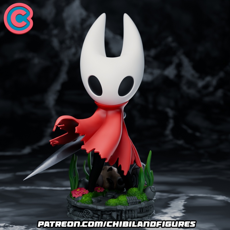 空洞骑士：丝歌篇 比利时小人3D打印模型|Chbi Land Figures – Hornet – Hollow knight Silksong – Chibi – 3D Print Model