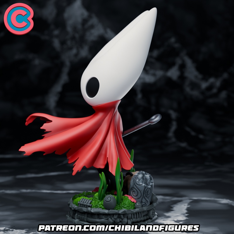 空洞骑士：丝歌篇 比利时小人3D打印模型|Chbi Land Figures – Hornet – Hollow knight Silksong – Chibi – 3D Print Model