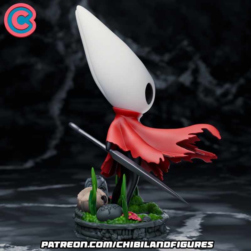 空洞骑士：丝歌篇 比利时小人3D打印模型|Chbi Land Figures – Hornet – Hollow knight Silksong – Chibi – 3D Print Model