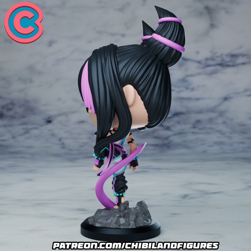 街霸Juri 3D打印模型|Chbi Land Figures – Juri – Street Fighter – Funko – 3D Print Model