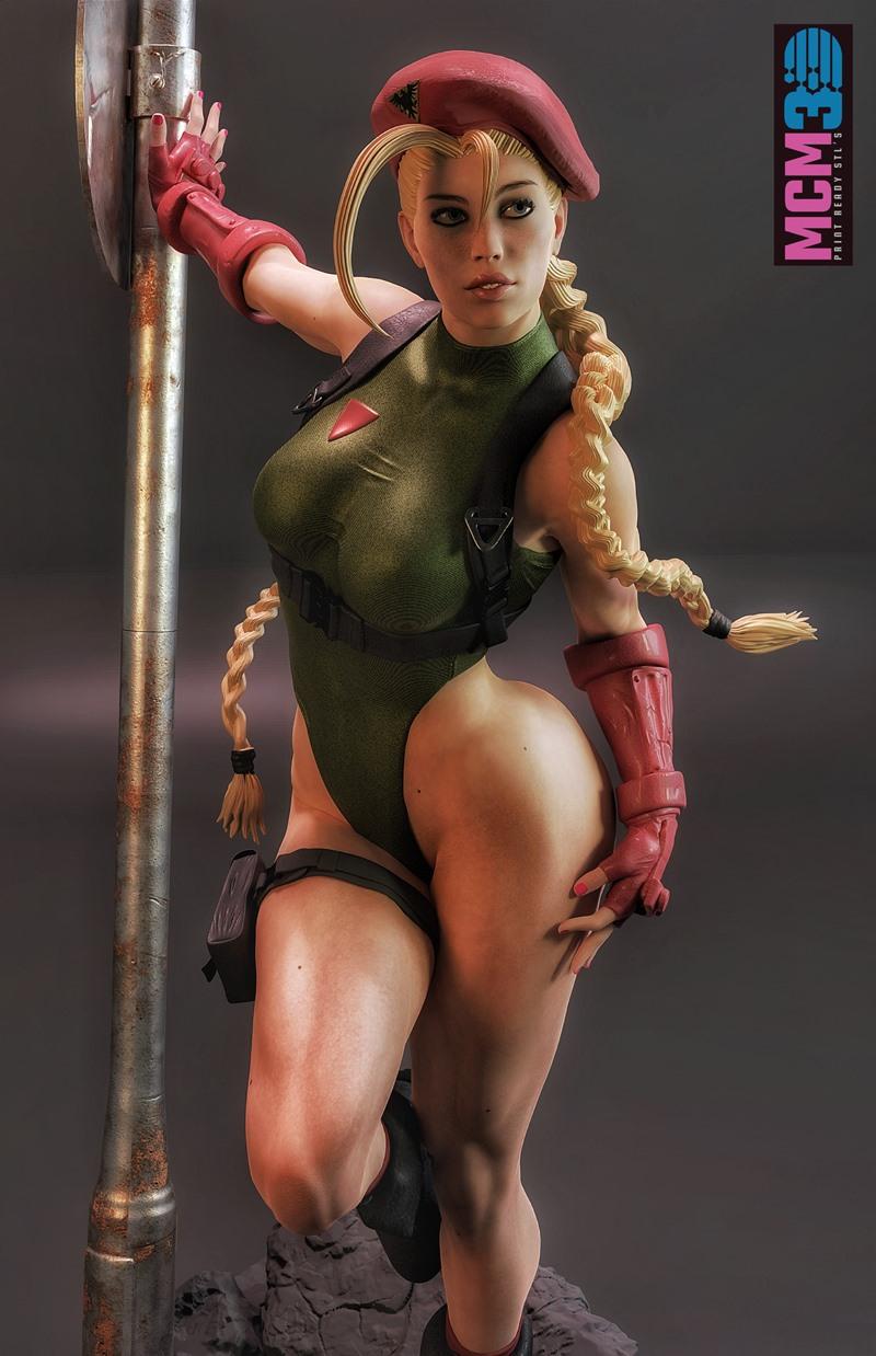 MCM3D - 《街头霸王》Cammy 3D打印模型|MCM3D – Cammy – Street Fighter – 3D Print Model STL