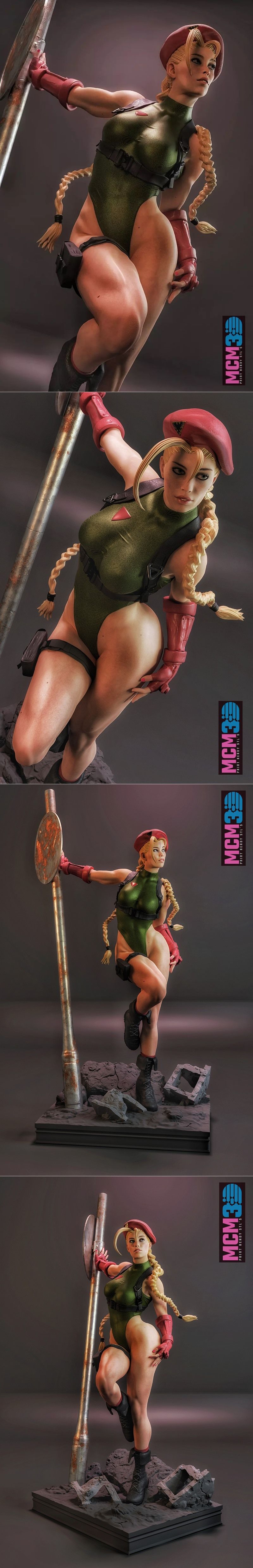 MCM3D - 《街头霸王》Cammy 3D打印模型|MCM3D – Cammy – Street Fighter – 3D Print Model STL