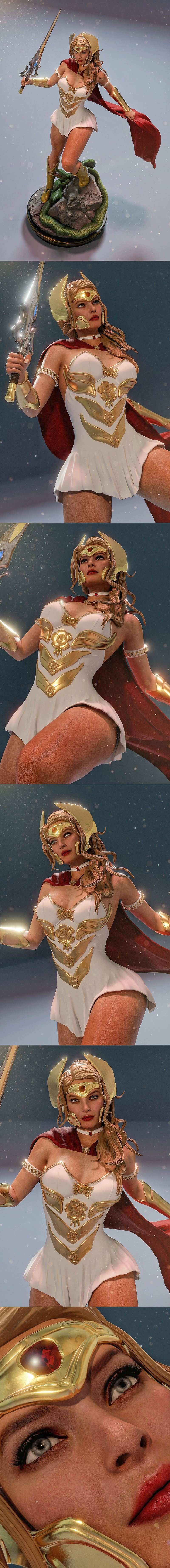 MCM3D - 魔法少女雅拉 - 3D打印模型|MCM3D – She-Ra – 3D Print Model STL