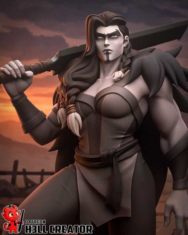 H3LL创作者 - Yasha - 3D打印模型|H3LL Creator – Yasha – 3D Print Model STL