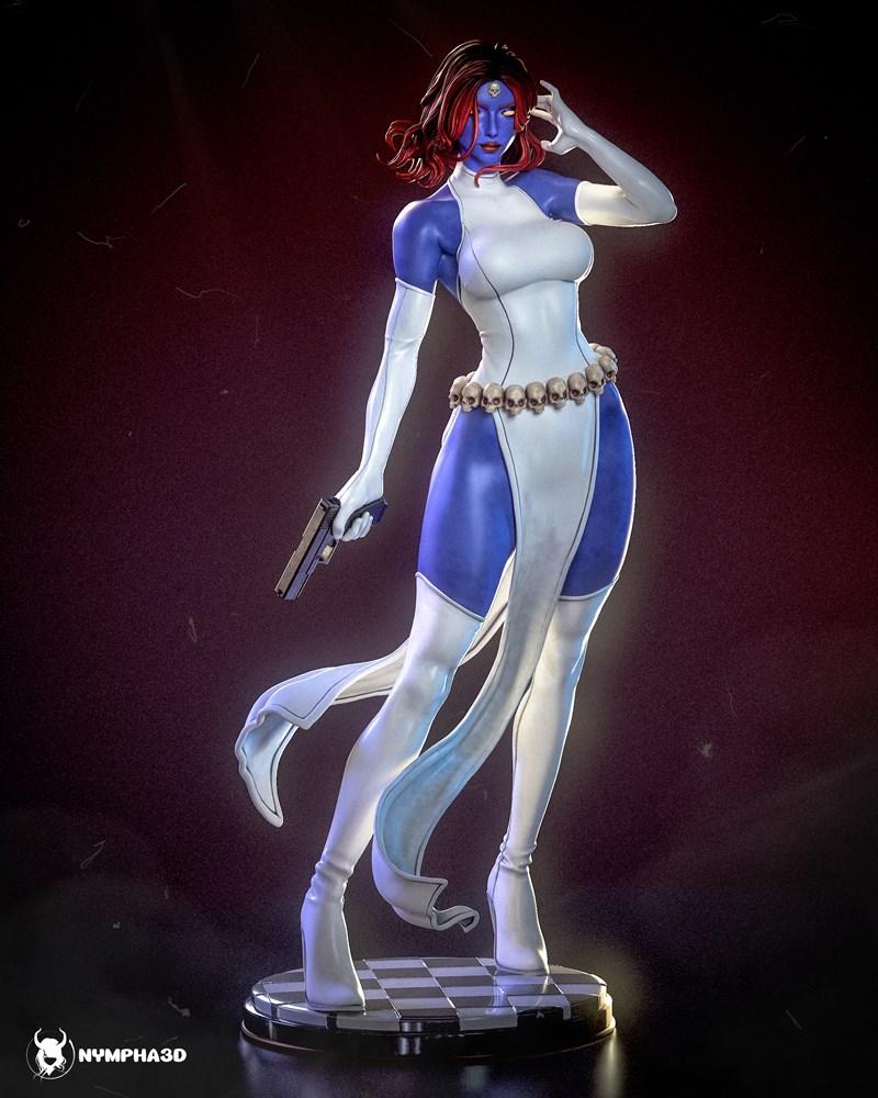 Nympha - 神秘女侠 - 奇幻角色3D打印模型|Nympha – Mystique – Marvel Comics – 3D Print Model STL