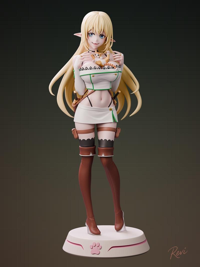 Revi Aria与Tama的3D打印模型雕塑|Revi Aria & Tama Revi Sculpts – 3D Print Model STL