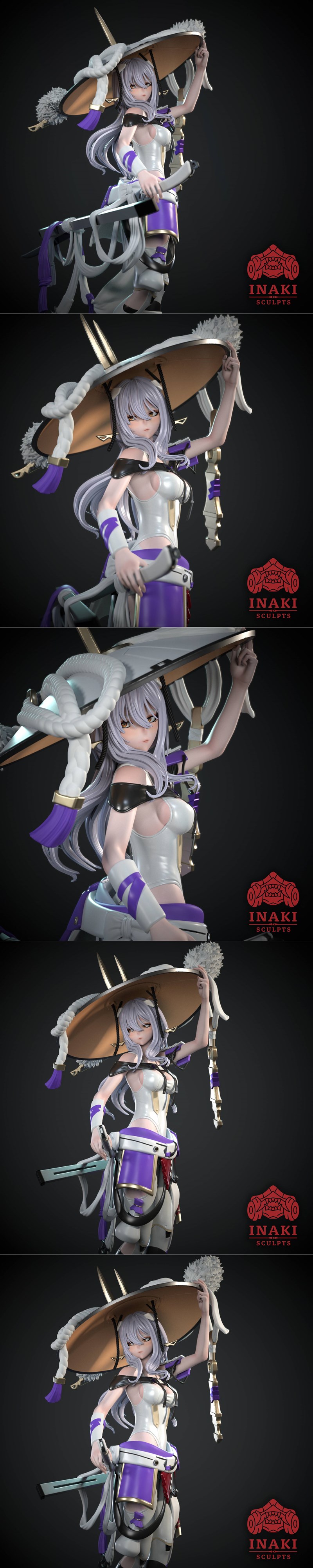Inaki创作的ScarletNikke角色3D打印模型|Inaki Sculpts – ScarletNikke – 3D Print Model STL