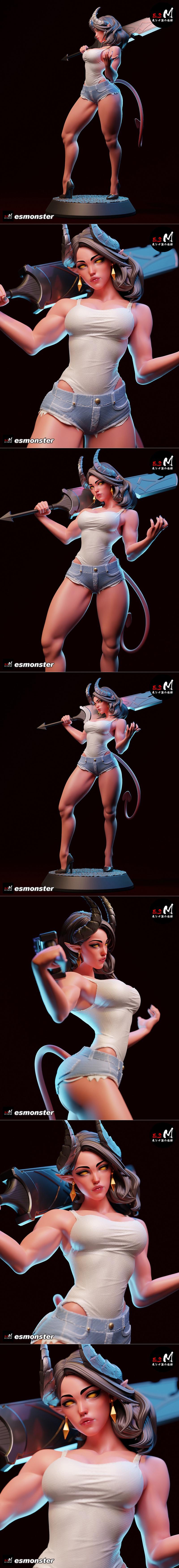 E.S.怪物 - 马列瓦拉 - 3D打印模型|E.S Monster – Malevola – 3D Print Model STL