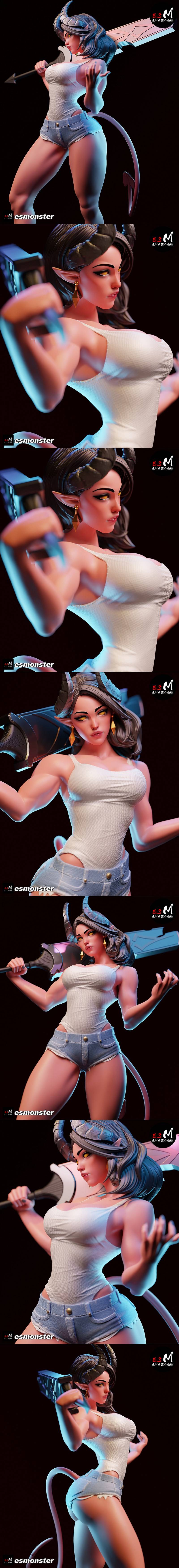 E.S.怪物 - 马列瓦拉 - 3D打印模型|E.S Monster – Malevola – 3D Print Model STL