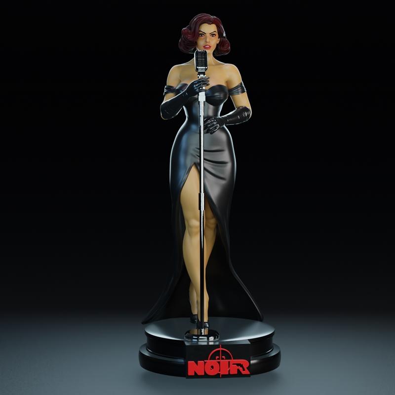BrunoArt3D 黑色戏谑漫画 3D打印模型|BrunoArt3D – Noir Burlesque Comic – 3D Print Model STL