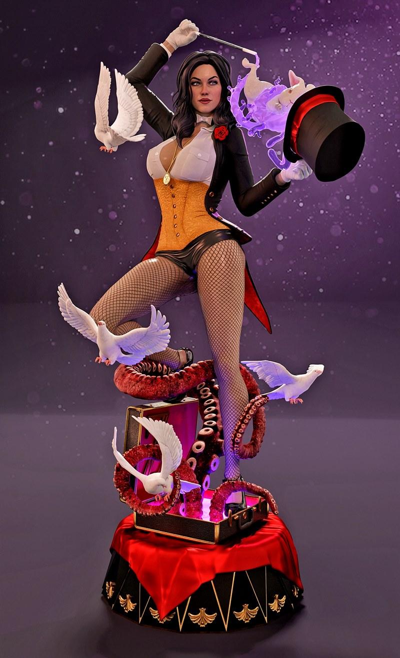 MCM3D - Zatanna - 魔法女巫3D打印模型|MCM3D – Zatanna – 3D Print Model STL