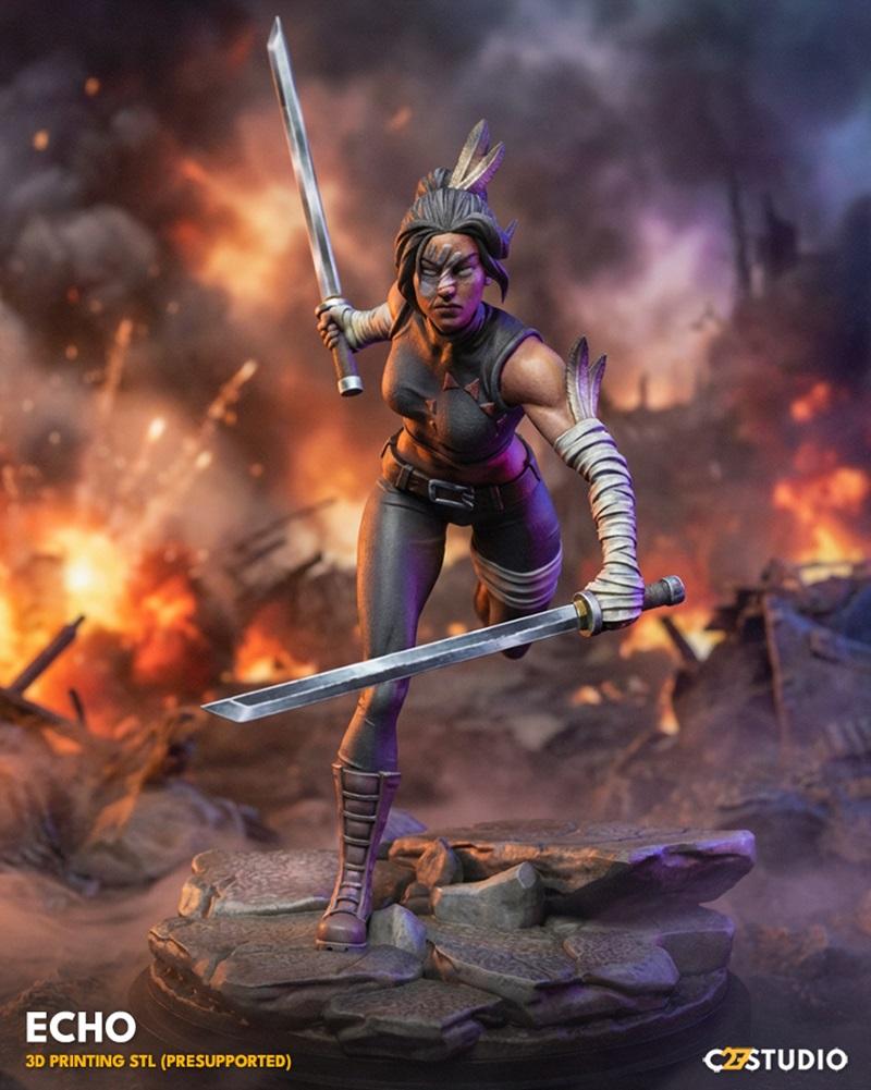 C27迷你模型：Echo 3D打印雕塑|C27 Minis – Echo – 3D Print Model STL