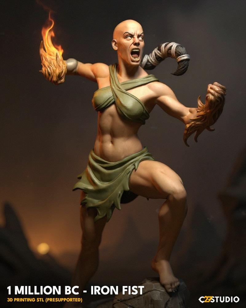 C27迷你模型：万年前铁拳 3D打印雕塑|C27 Minis – Million BC Iron Fist – 3D Print Model STL