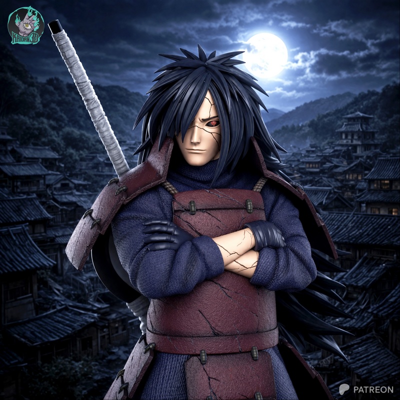 卡坦 乌奇田 Madara 3D打印模型|Kaidan – Madara Uchiha Naruto – 3D Print Model