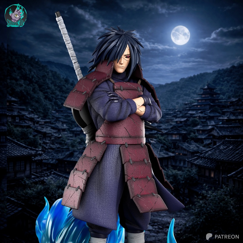 卡坦 乌奇田 Madara 3D打印模型|Kaidan – Madara Uchiha Naruto – 3D Print Model