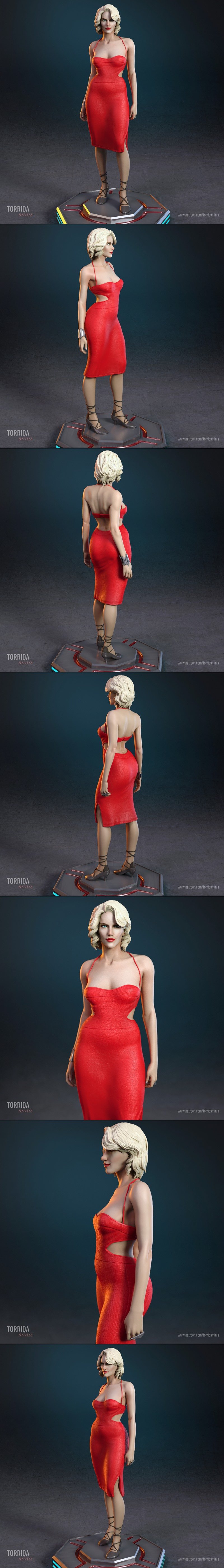 Torrida Minis 数字六 3D打印模型|Torrida Minis – Number Six – 3D Print Model STL