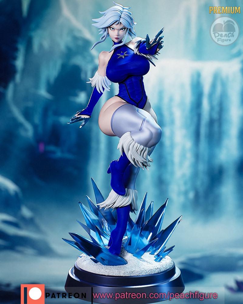 桃核造型 - 冰霜杀手 - 3D打印模型|Peach Figure – Killer Frost – 3D Print Model STL