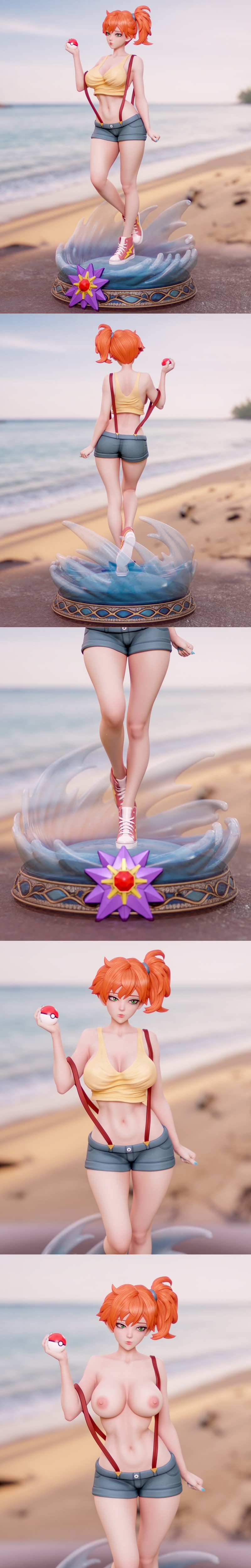 Momoji - 朦胧宝可梦 - 3D打印模型|Momoji – Misty Pokemon – 3D Print Model STL