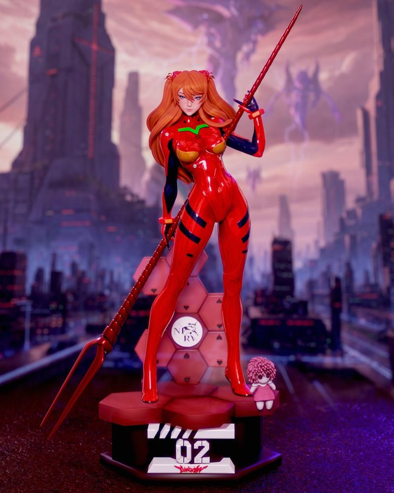 Momoji - 进化论 - 亚斯卡 3D打印模型|Momoji – Asuka Evangelion – 3D Print Model STL