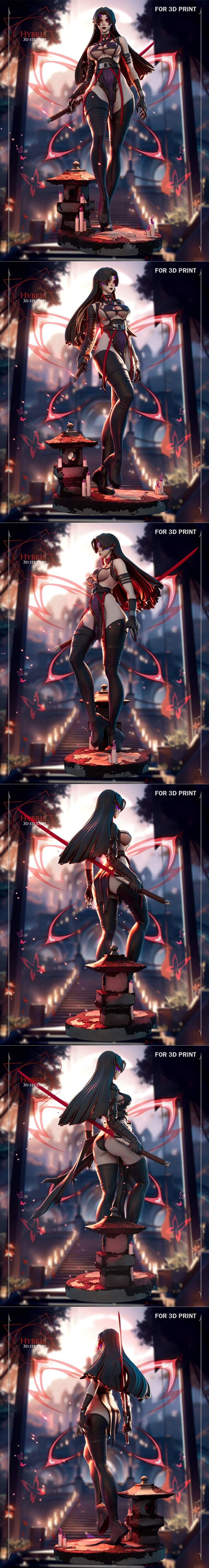 Marvel Rivals 薇薇安·普西洛克 3D打印模型|Hybris Studio – Marvel Rivals – Psylocke – 3D Print Model STL