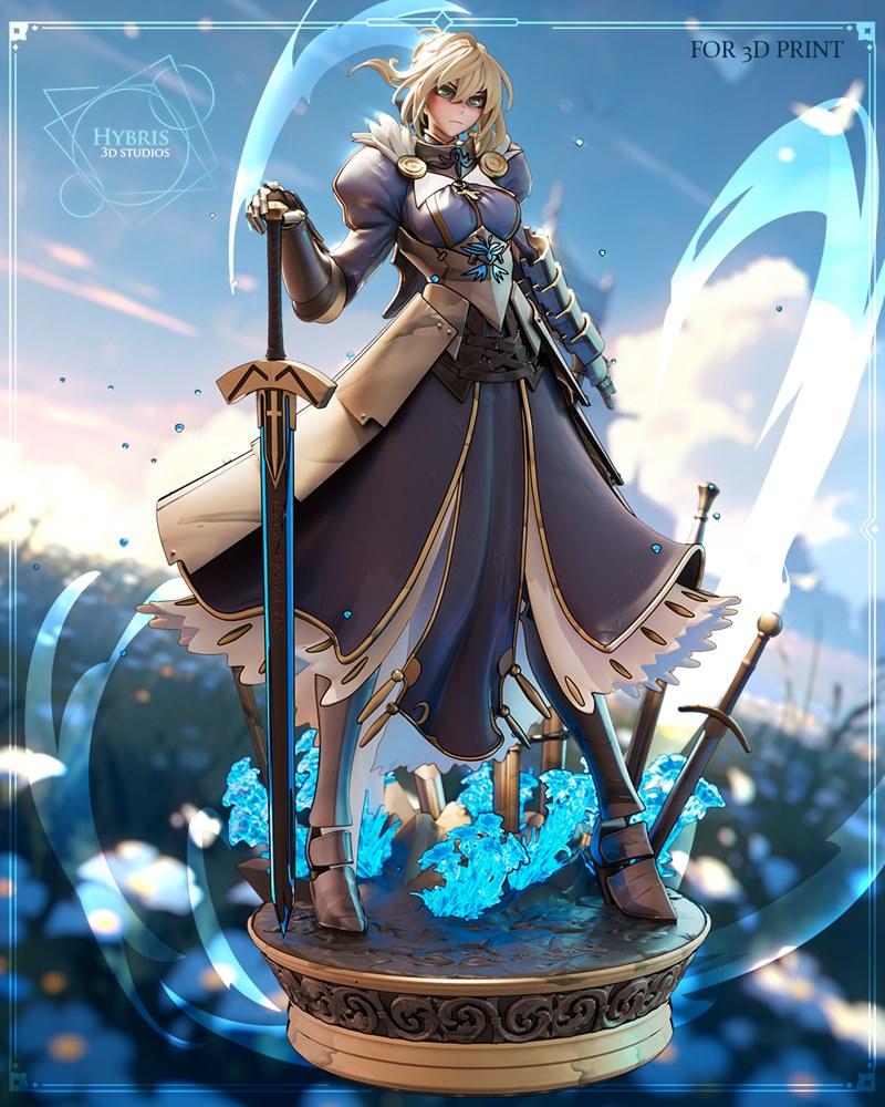 Hybris Studio - 命运之刃 - Saber 3D打印模型|Hybris Studio – Fate – Saber – 3D Print Model STL