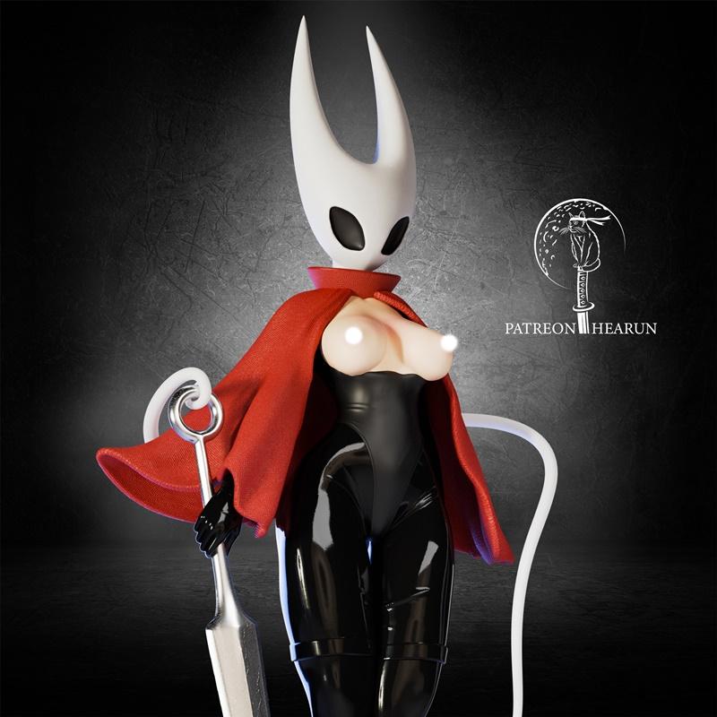 Hornet Hollow Knight 3D打印模型（丝歌版）|Hearun – Hornet Hollow Knight Silksong NSFW Version – 3D Print Model STL