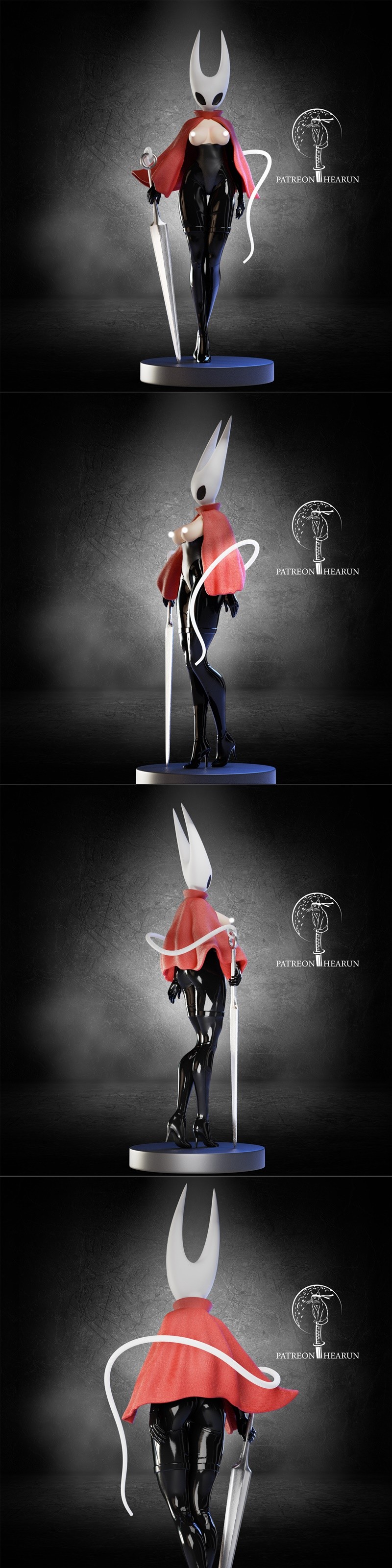 Hornet Hollow Knight 3D打印模型（丝歌版）|Hearun – Hornet Hollow Knight Silksong NSFW Version – 3D Print Model STL