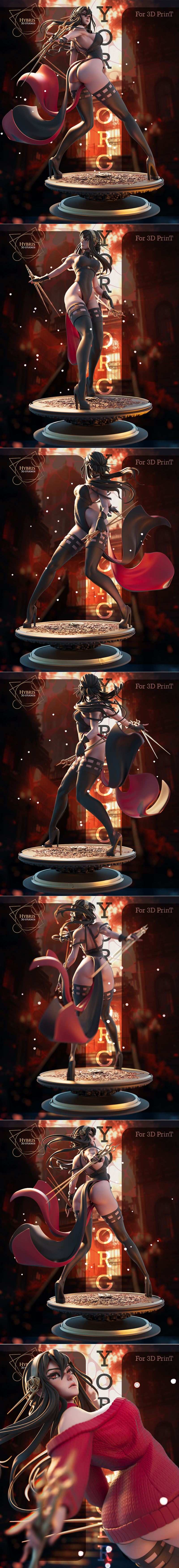 Hybris Studios《刺客伍六七》角色“伍六七”3D打印模型 STL|Hybris Studios – Spy x Family – Yor Forger – 3D Print Model STL