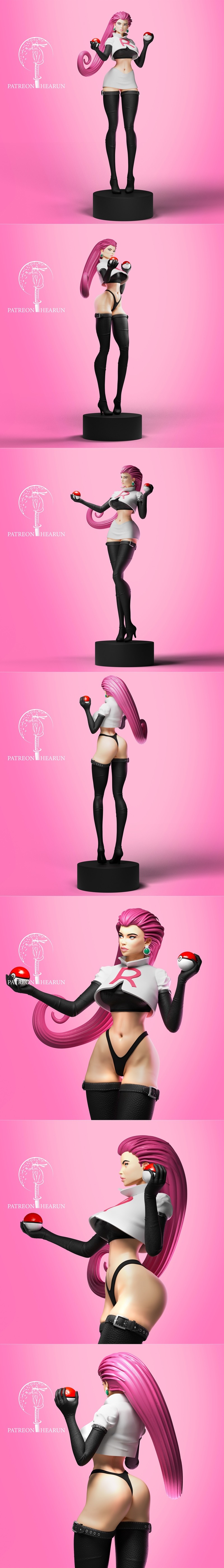 Hearun - 菲利克斯宝可梦 3D打印模型|Hearun – Jessie Pokemon – 3D Print Model STL