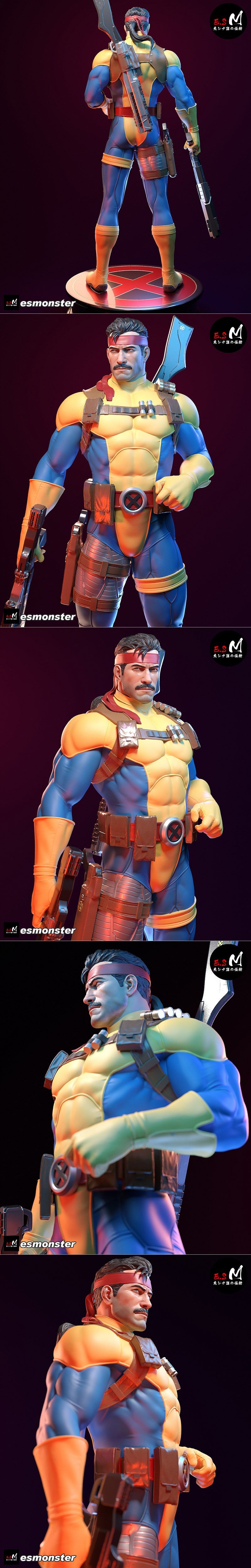 E.S.怪物 - 冶造 - 3D打印模型|E.S Monster – Forge – 3D Print Model STL