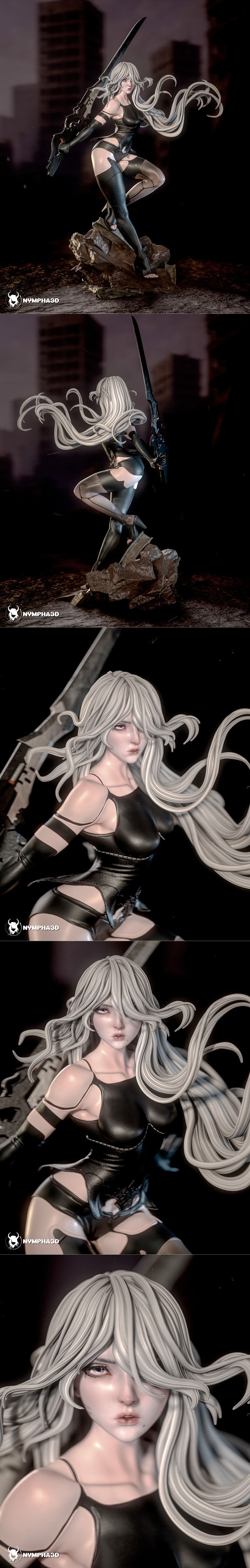 Nympha A2 《尼尔：自动人形》3D打印模型|Nympha – A2 – Nier Automata – 3D Print Model STL
