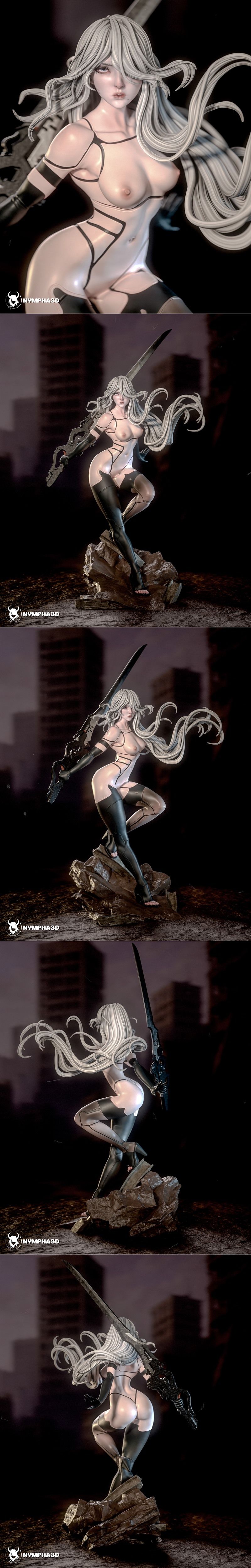 Nympha A2 《尼尔：自动人形》3D打印模型|Nympha – A2 – Nier Automata – 3D Print Model STL