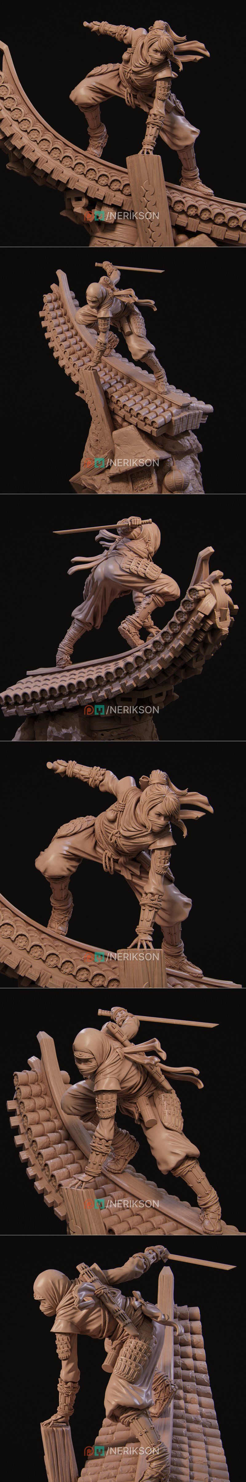 Nerikson 3D打印模型：Shizuka角色立体模型|Nerikson – Shizuka – 3D Print Model STL
