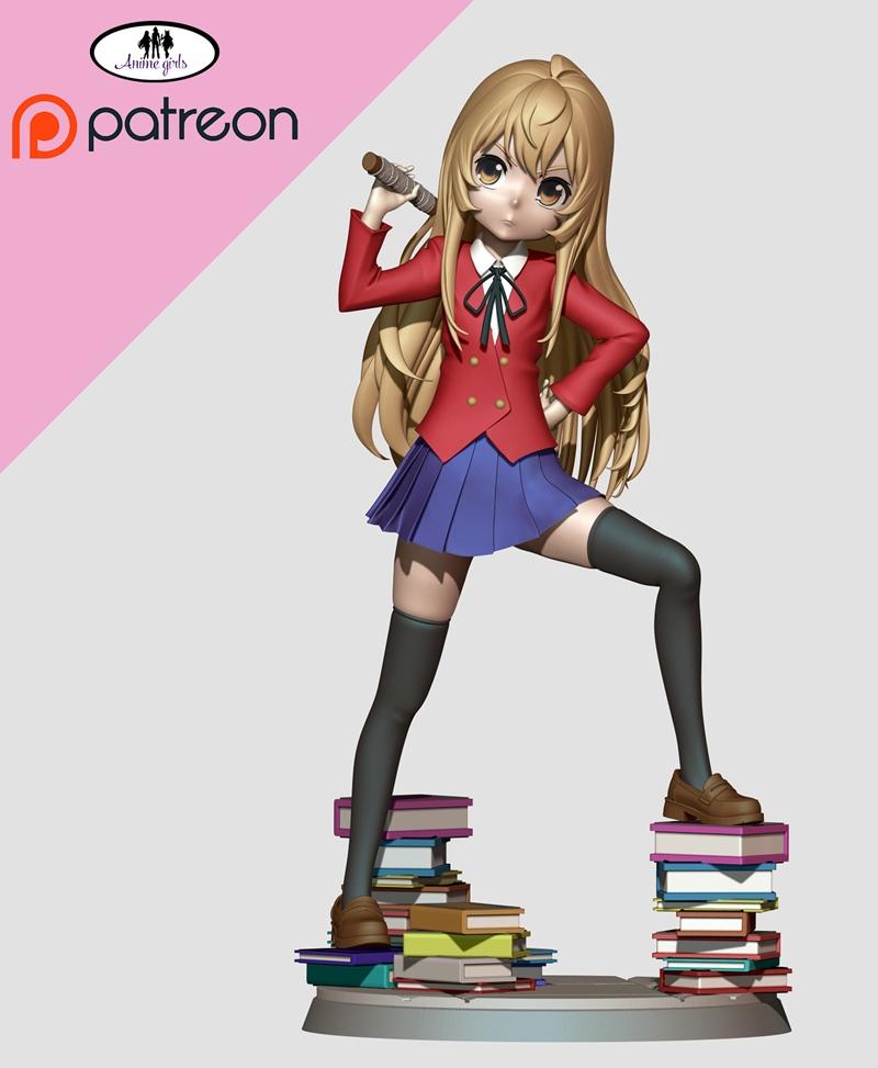 动漫角色塔嘉3D打印模型|Anime Girls – Taiga – 3D Print Model STL
